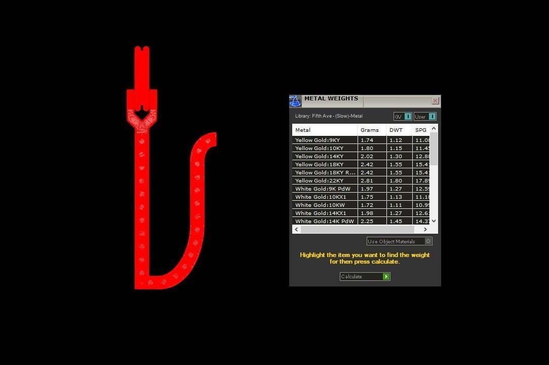 Initial Letters Pendant V 3D print model_5