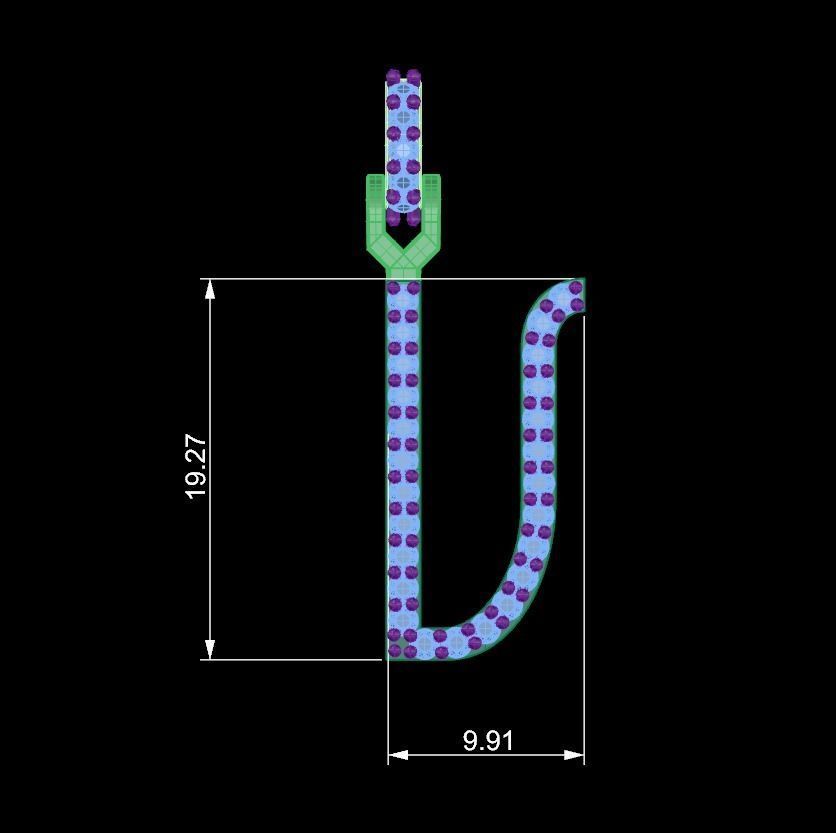 Initial Letters Pendant V 3D print model_4