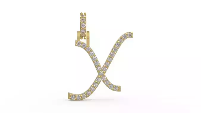 Initial Letters Pendant X