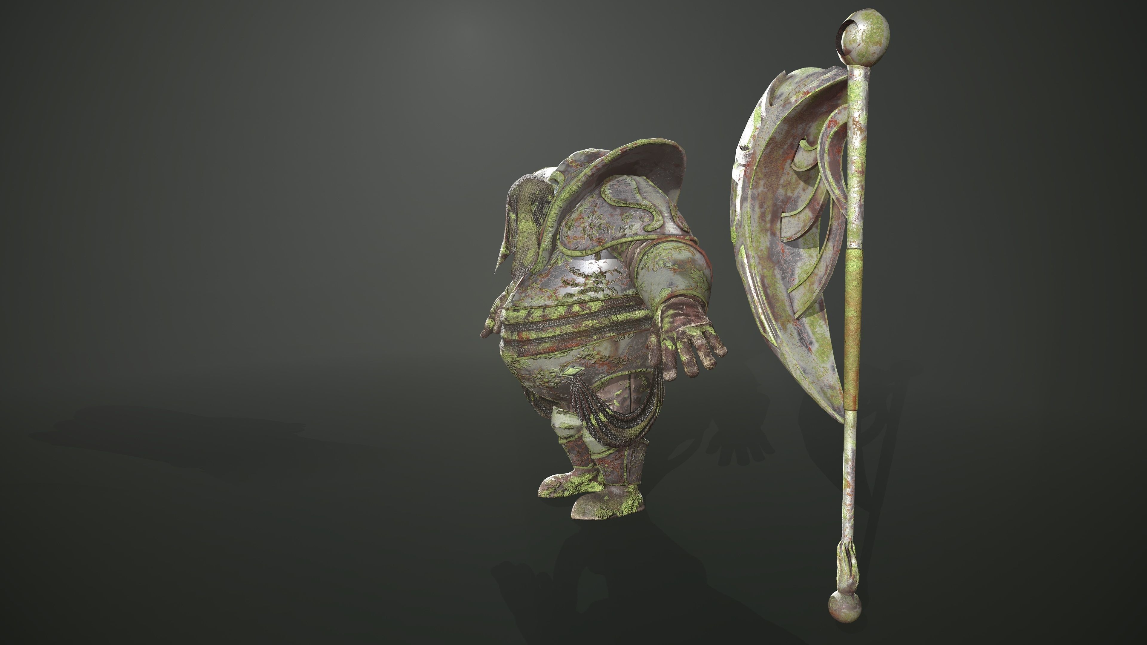 Swamp Guardian Low-poly 3D model_7