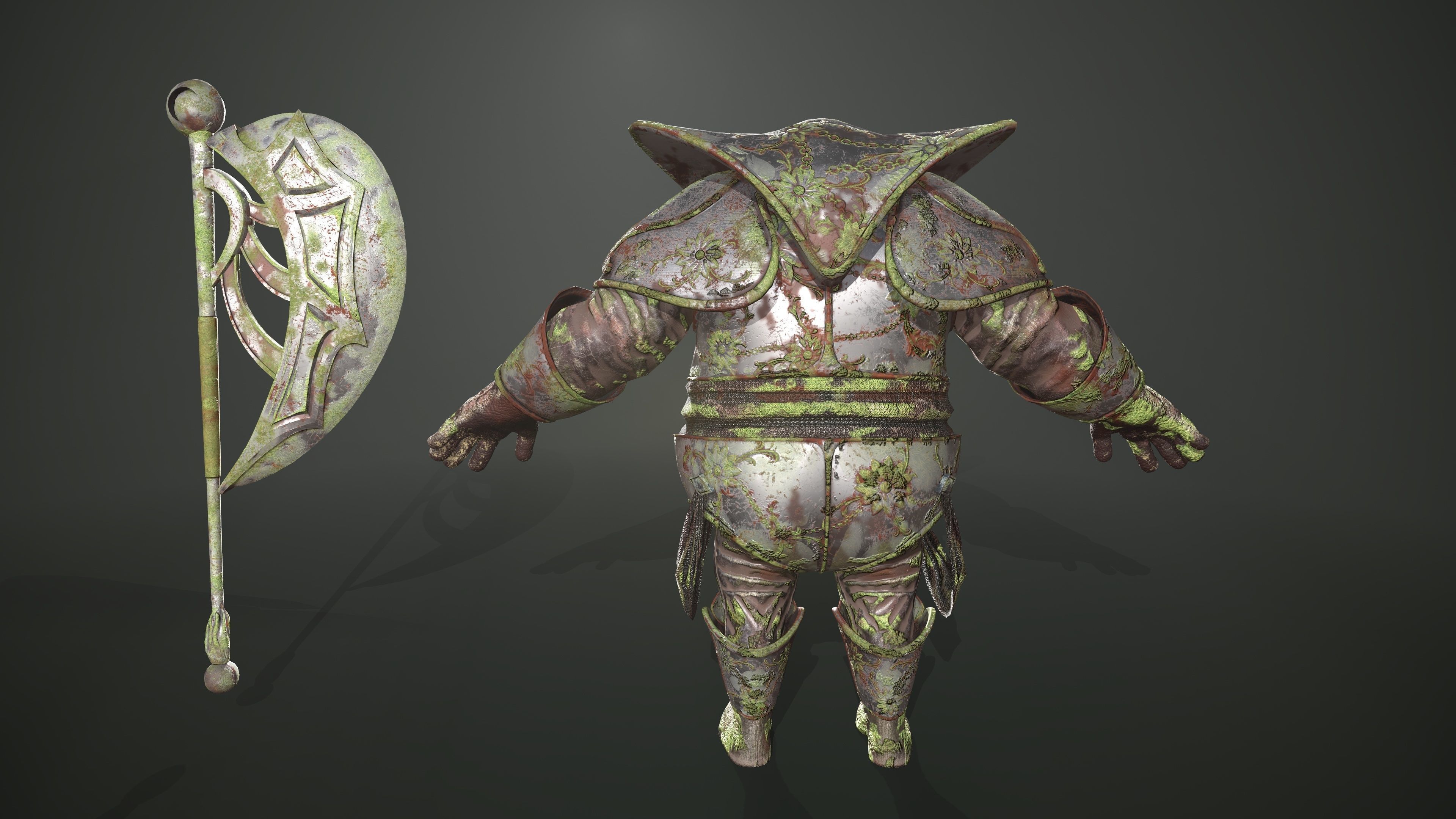 Swamp Guardian Low-poly 3D model_5