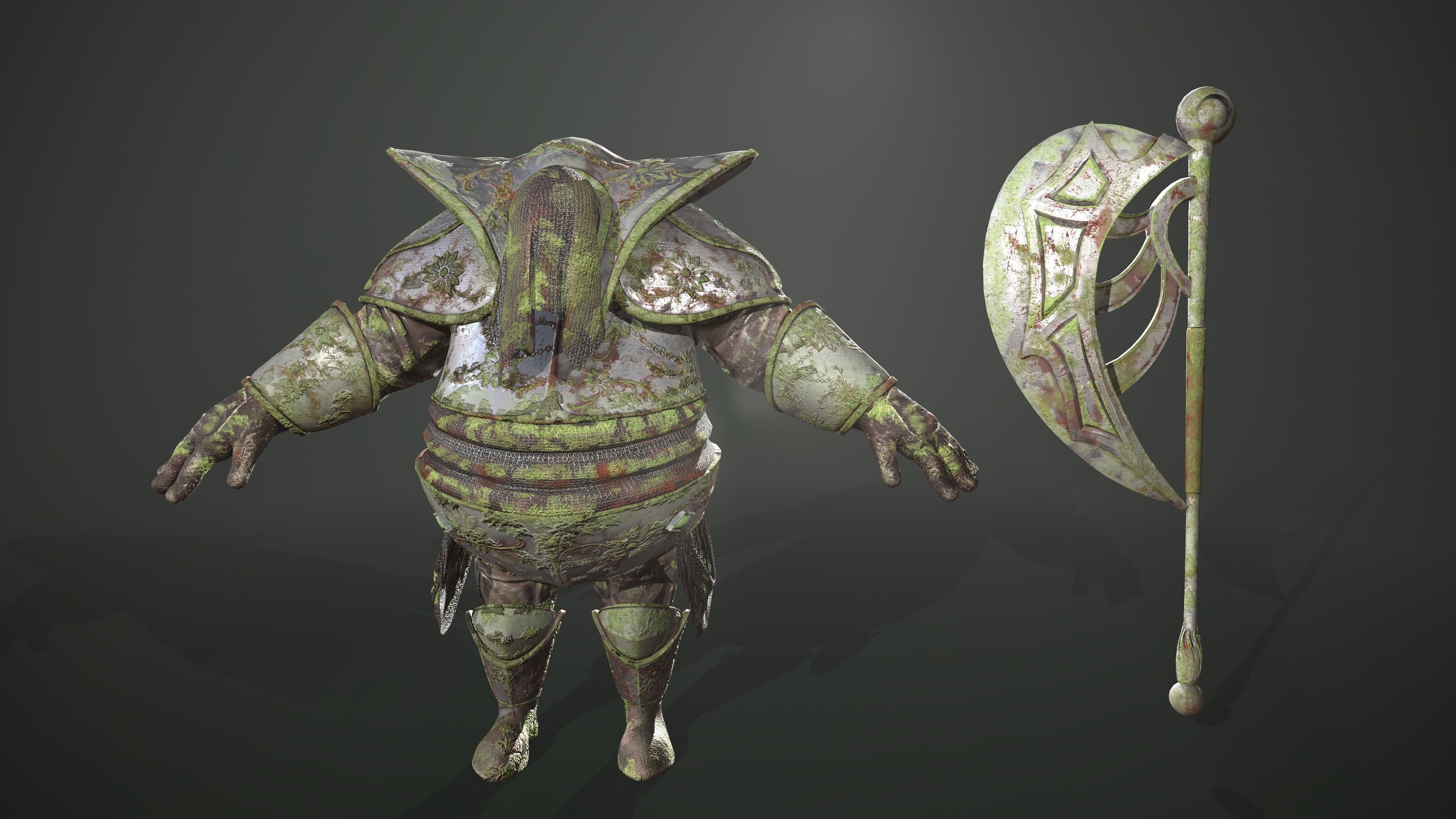 Swamp Guardian Low-poly 3D model_1