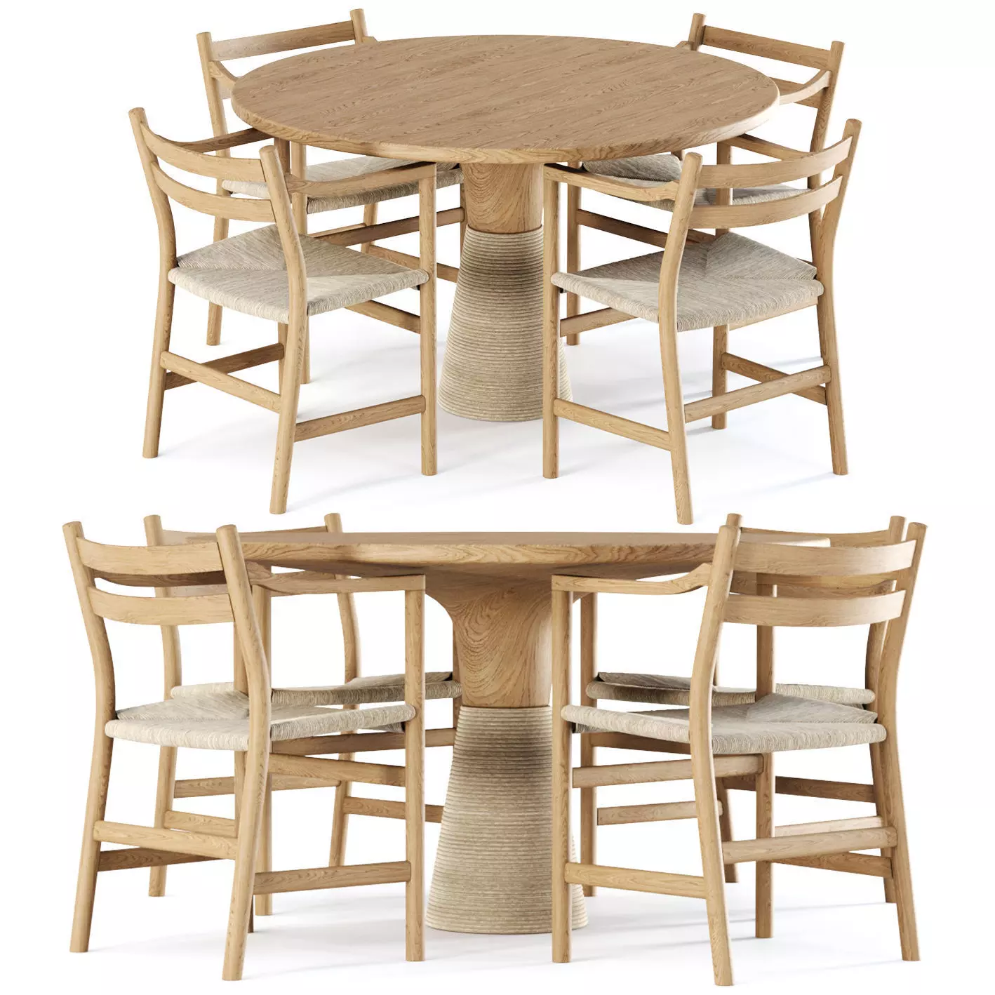 Carl Hansen furniture set v15 3D model