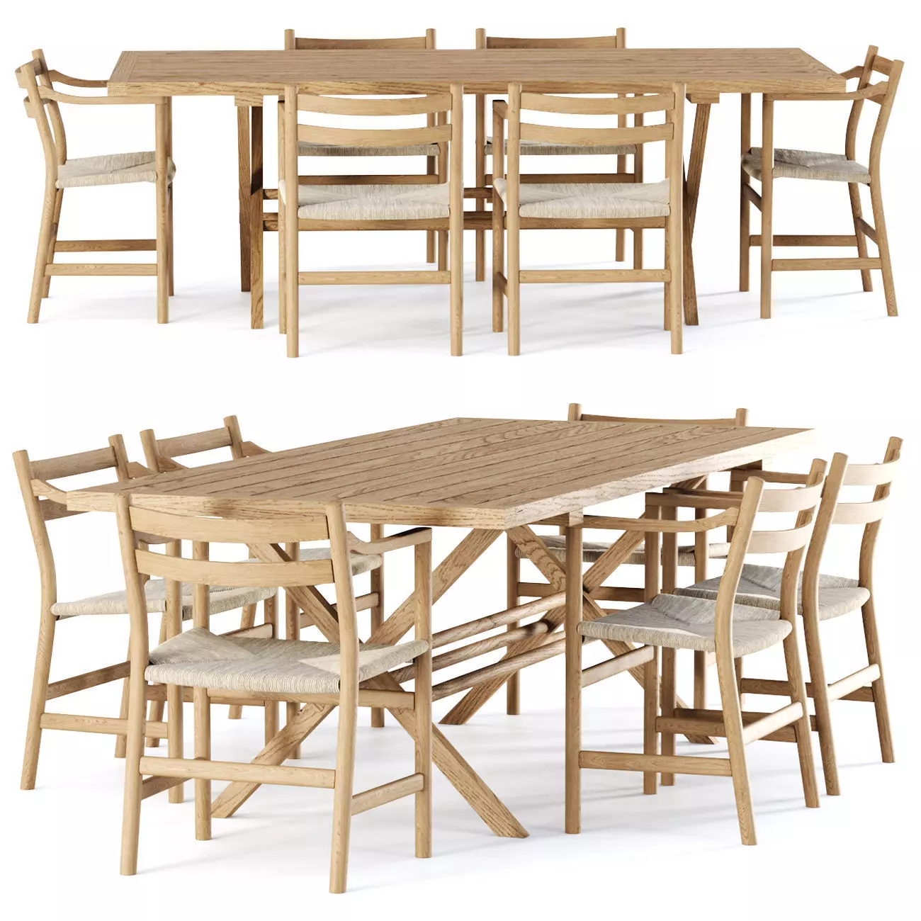 Carl Hansen furniture set v16 3D model