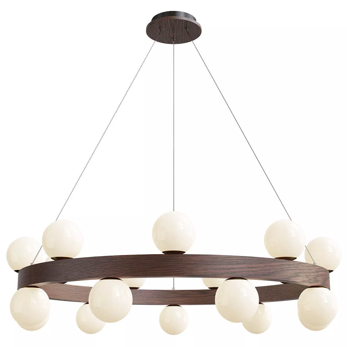 Contemporary Wood Hanging Low-poly 3D model