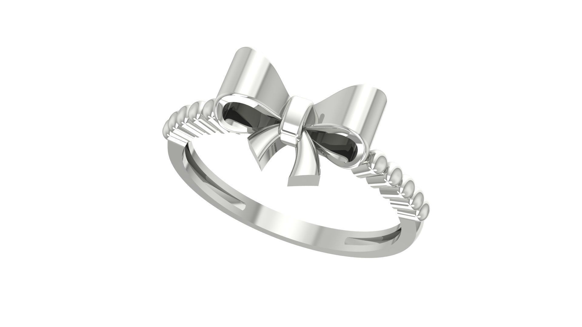 Bow tie Ring 3D print model_1