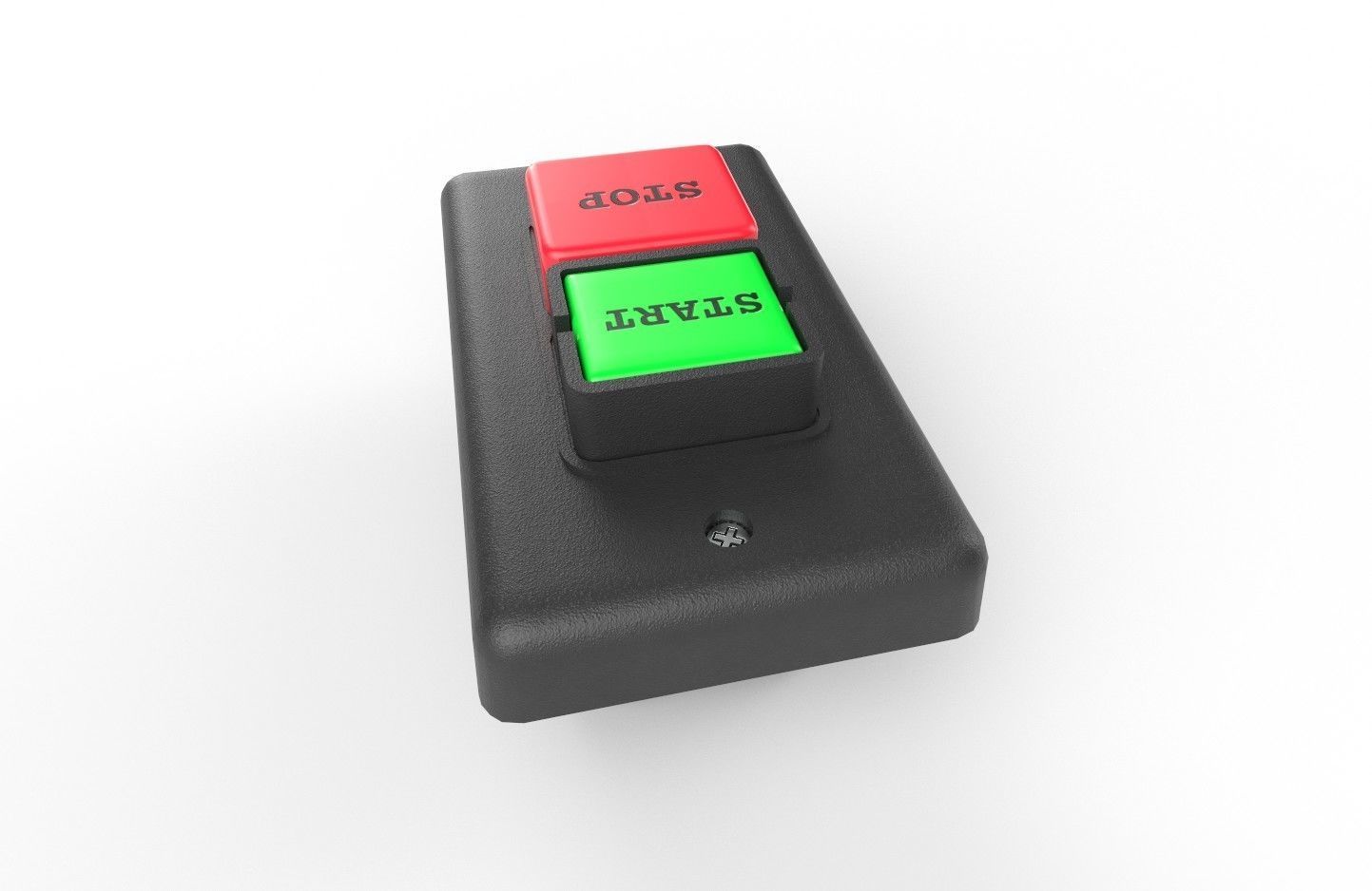 Power Switch M10 Low-poly 3D model_10