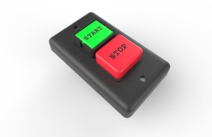 Power Switch M10 Low-poly 3D model