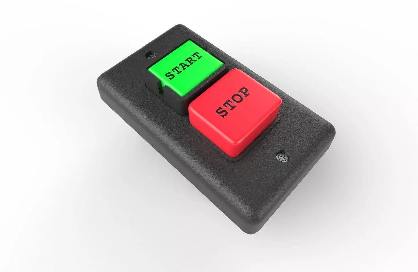 Power Switch M10 Low-poly 3D model_0