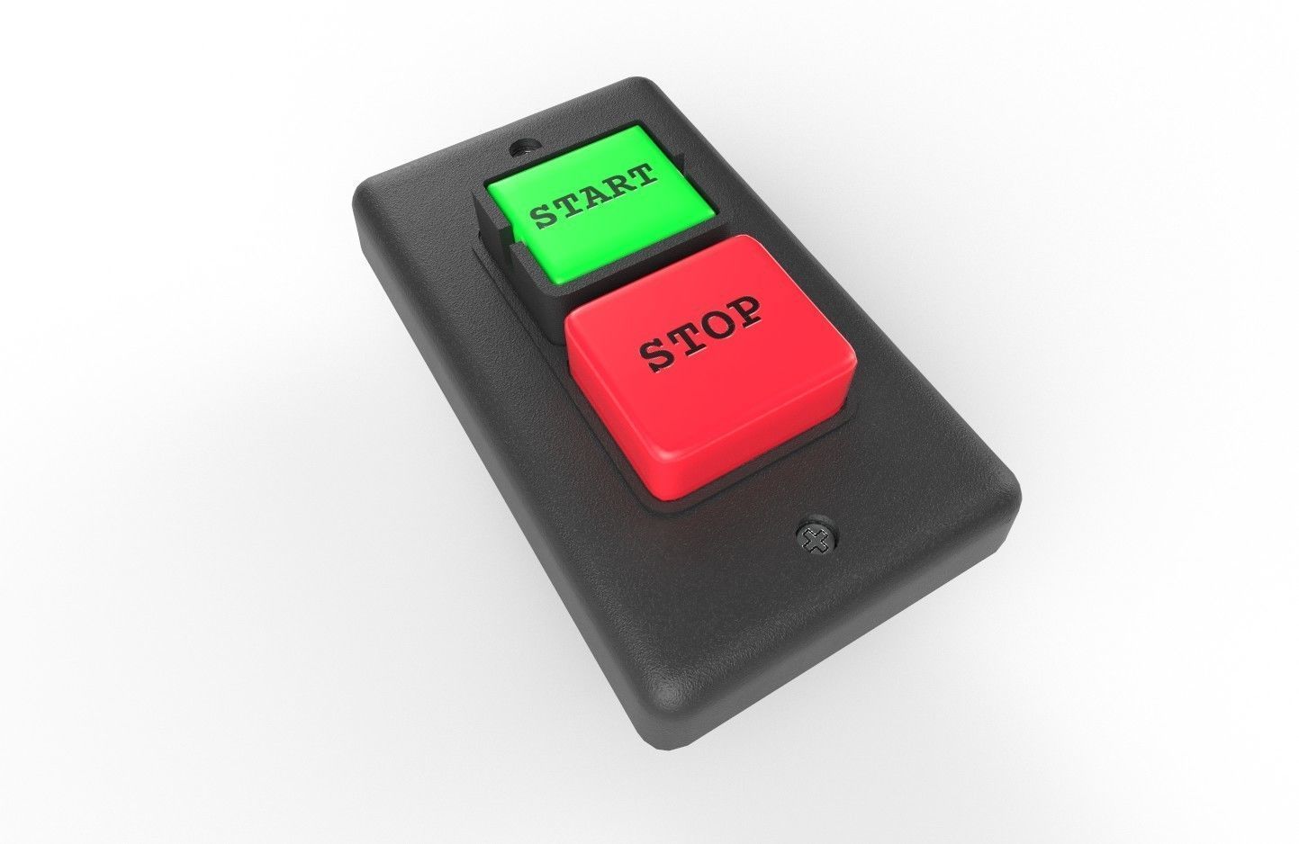 Power Switch M10 Low-poly 3D model_1