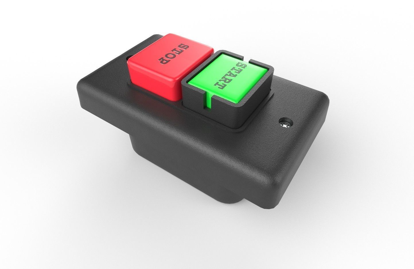 Power Switch M10 Low-poly 3D model_26