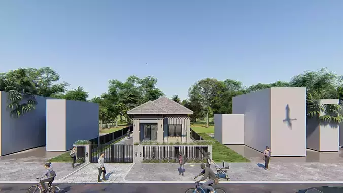 Small Villa Design 3D model