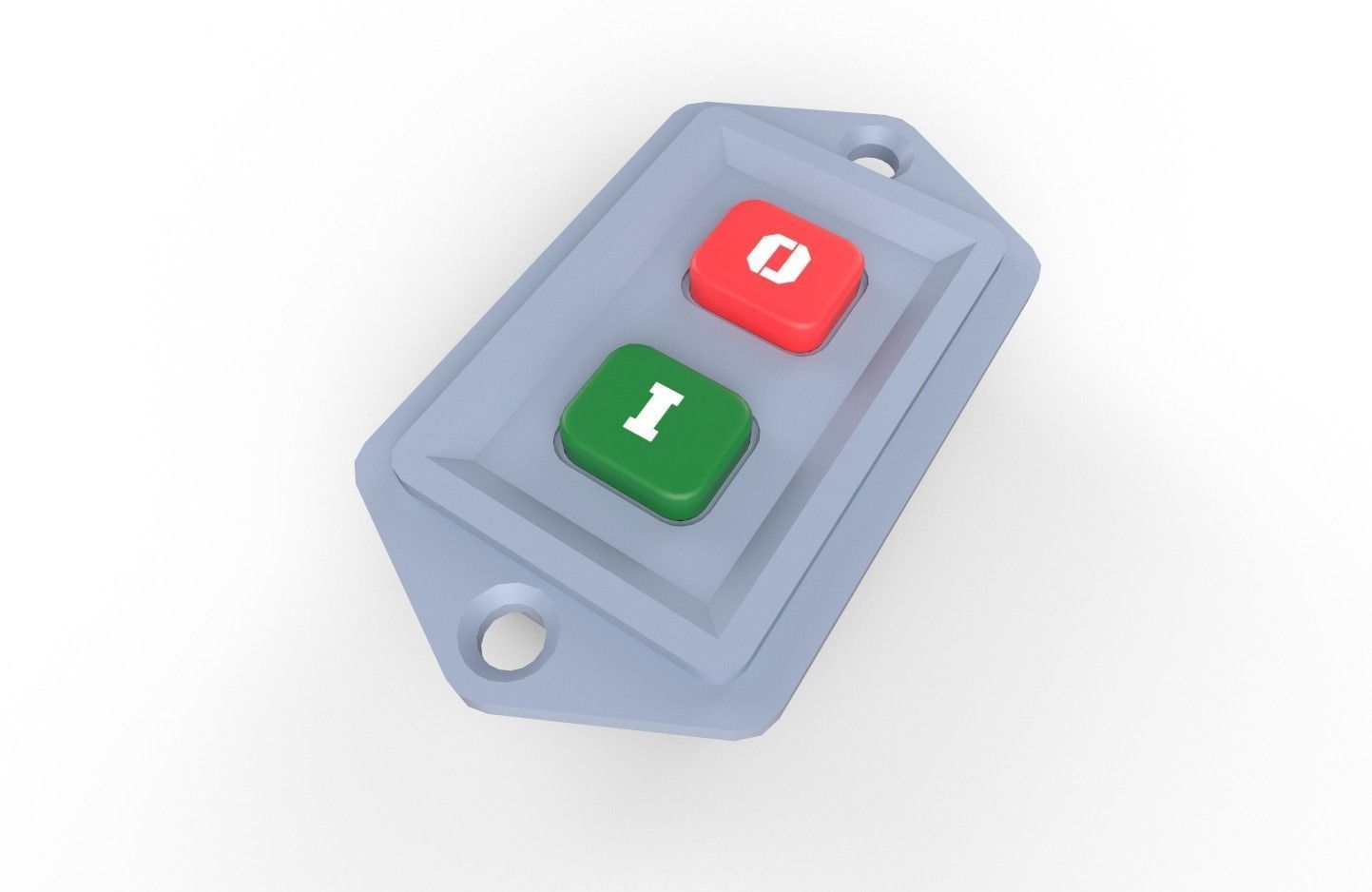 Power Switch M9 Low-poly 3D model_19