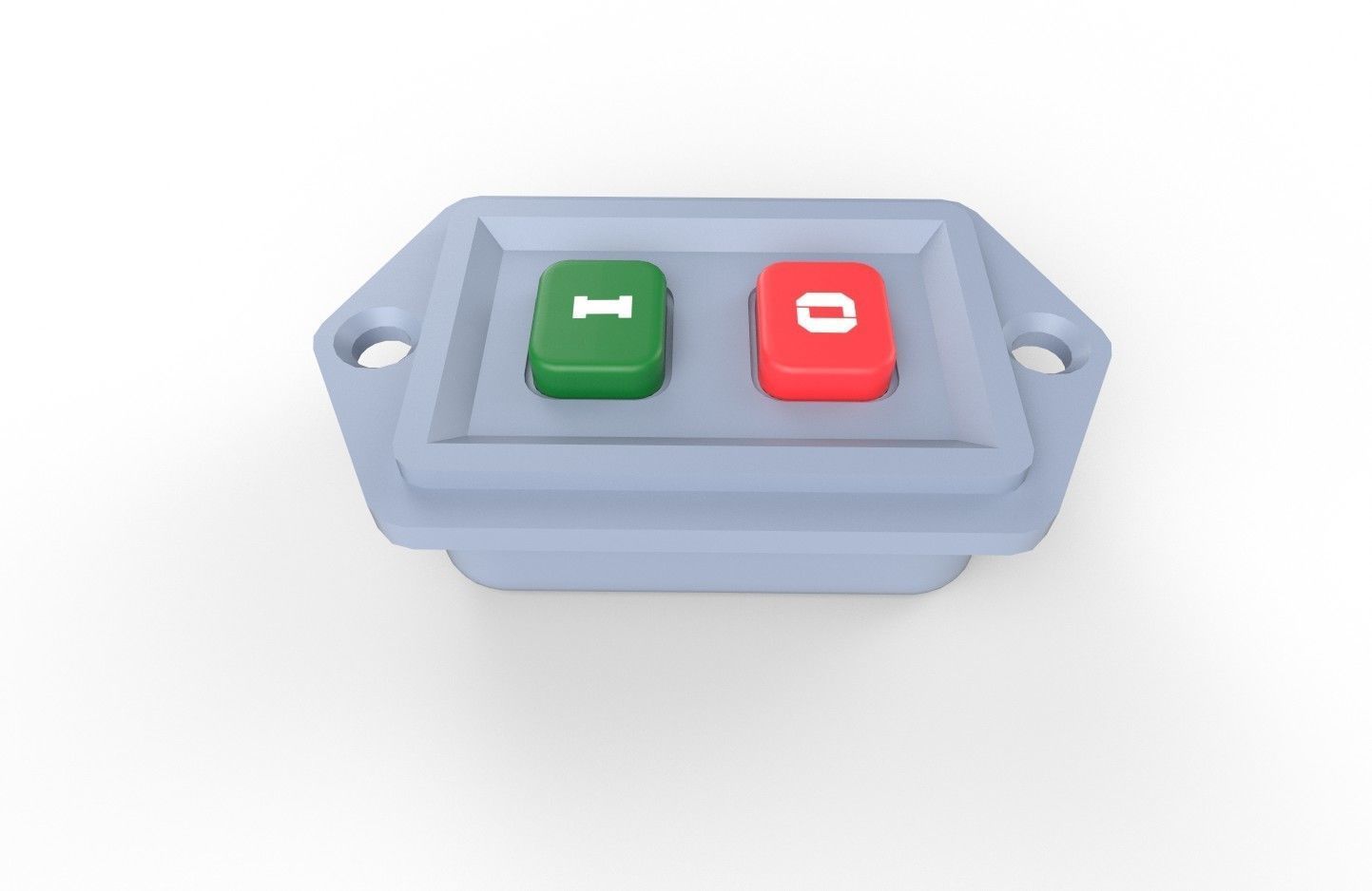 Power Switch M9 Low-poly 3D model_5