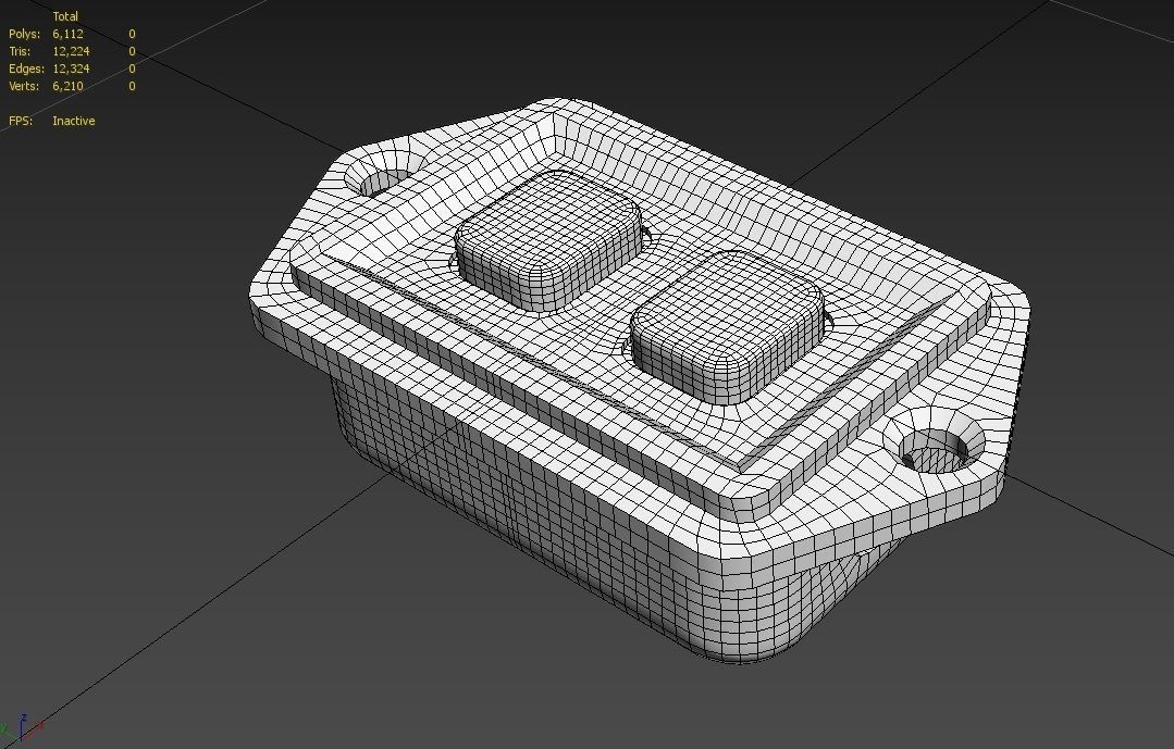 Power Switch M9 Low-poly 3D model_12