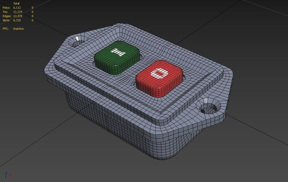 Power Switch M9 Low-poly 3D model_13