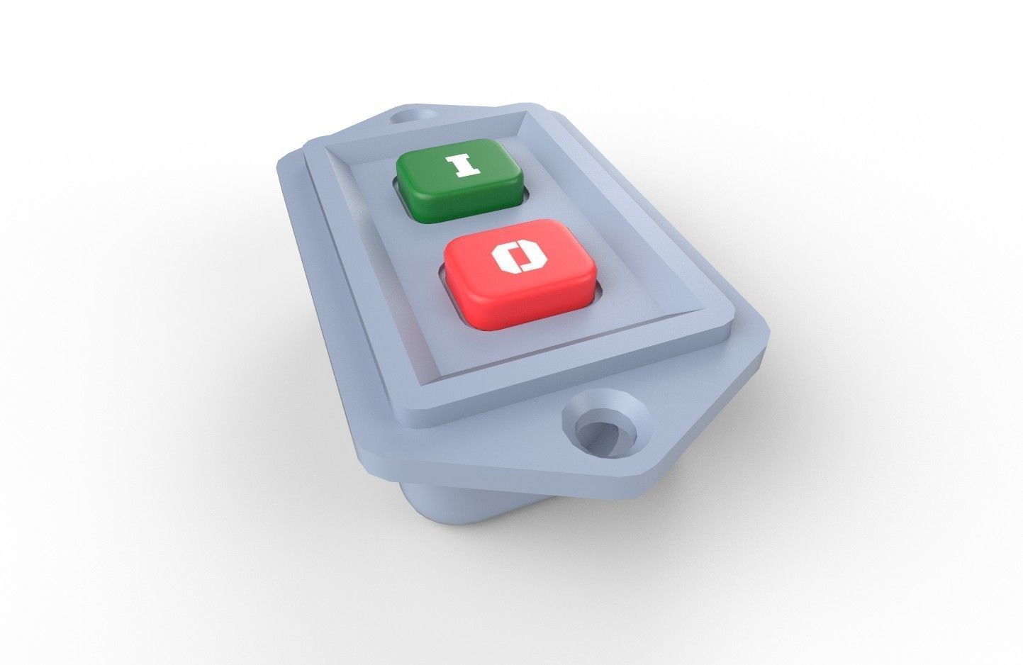 Power Switch M9 Low-poly 3D model_23