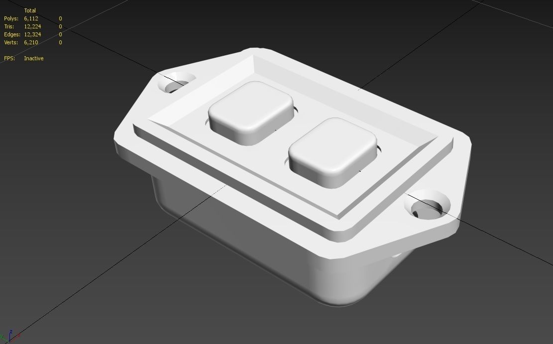 Power Switch M9 Low-poly 3D model_27