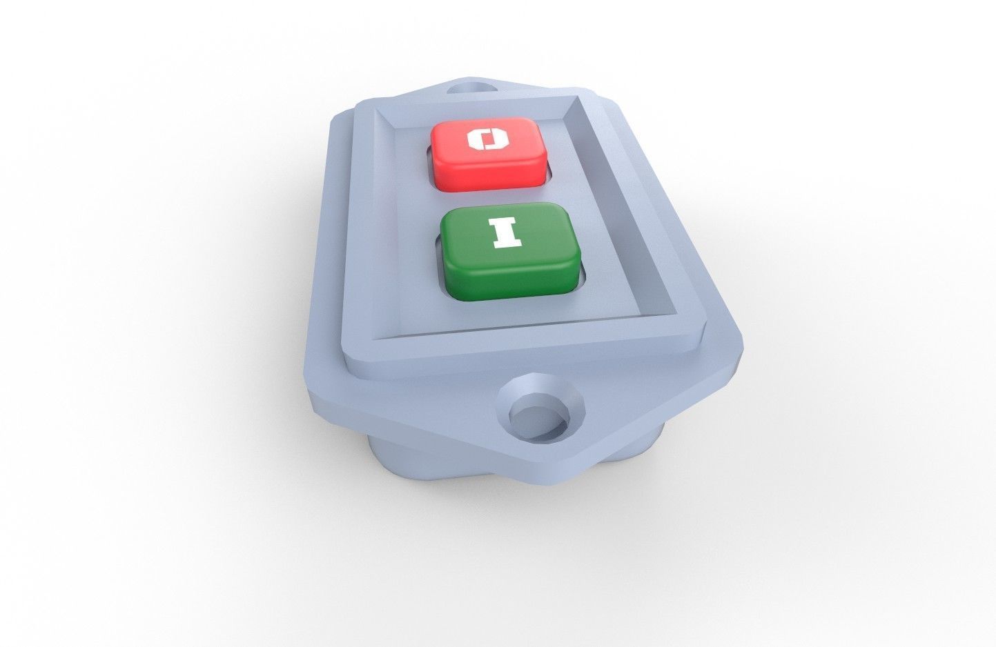 Power Switch M9 Low-poly 3D model_2