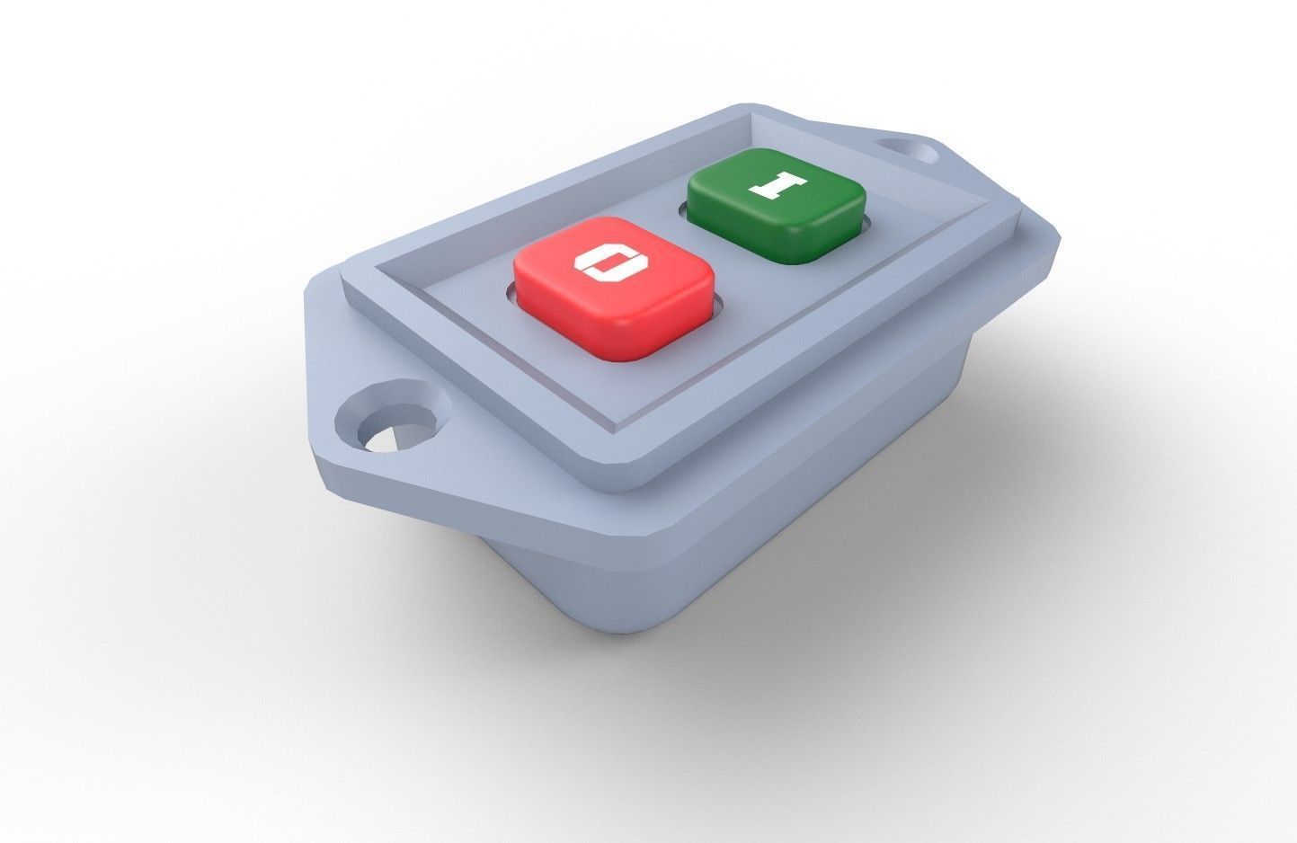 Power Switch M9 Low-poly 3D model_24