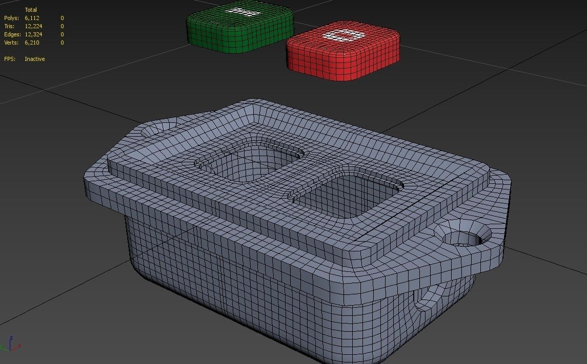 Power Switch M9 Low-poly 3D model_15