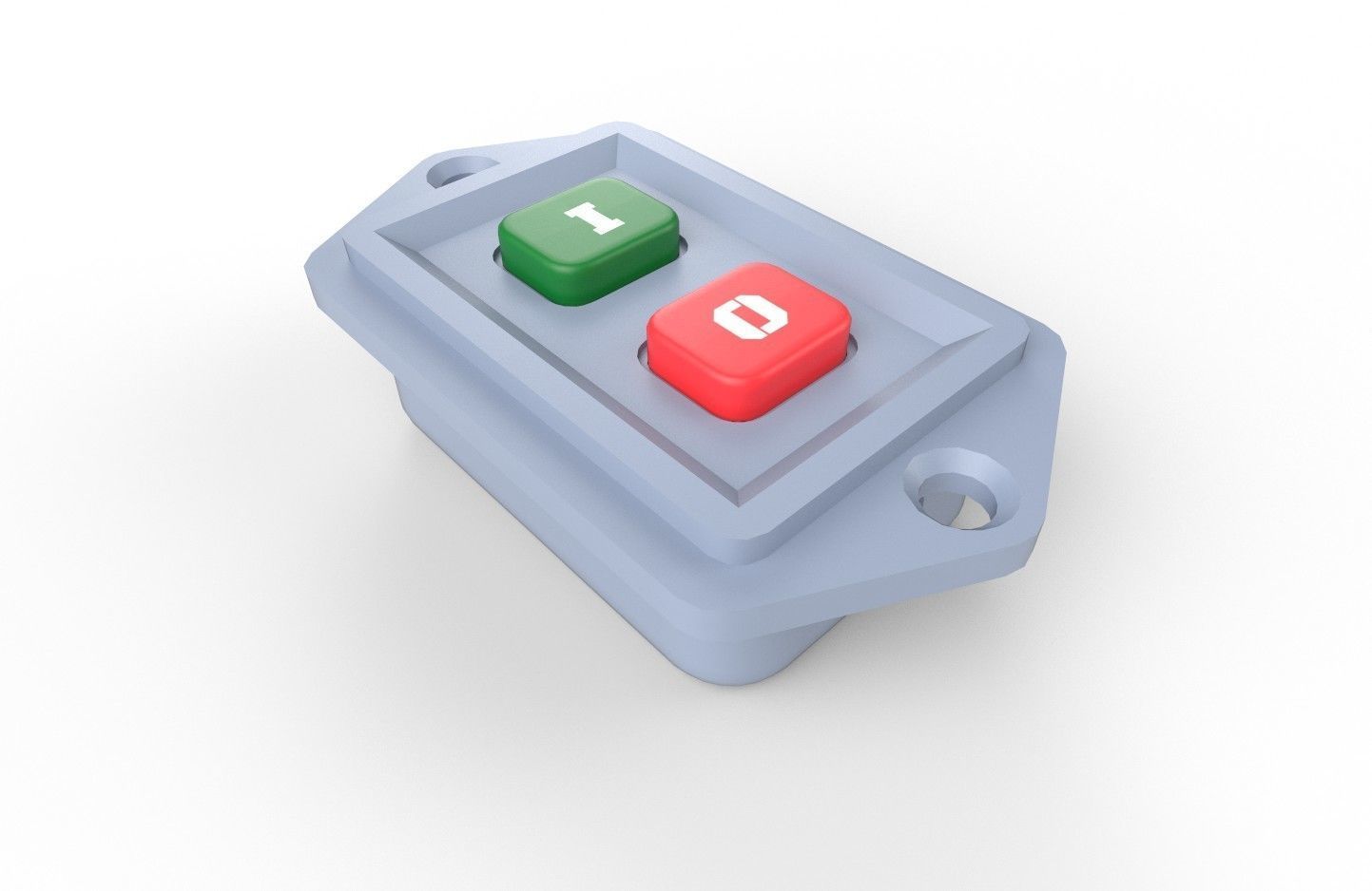 Power Switch M9 Low-poly 3D model_6