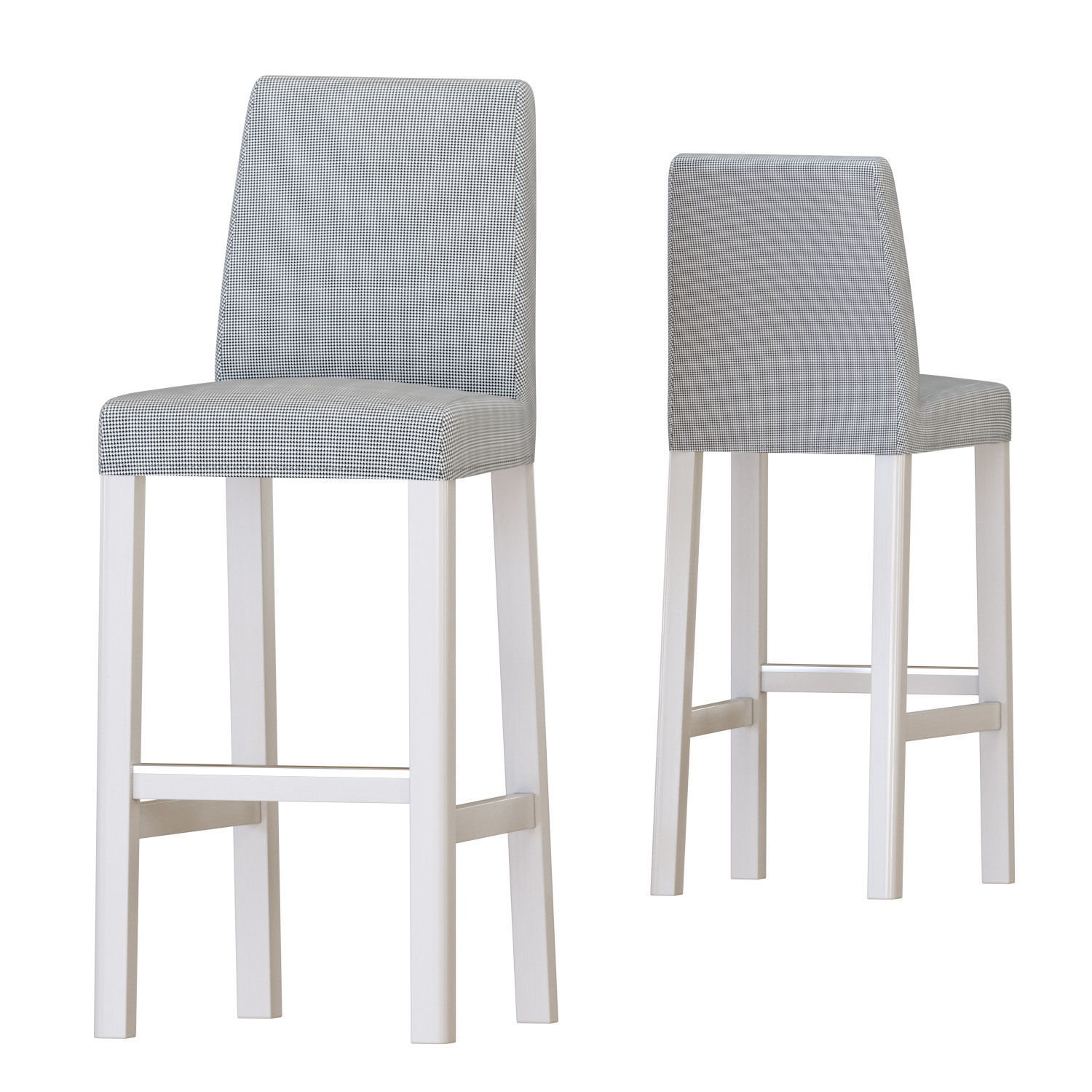 TOMMARYD Table And BERGMUND Bar stools 3D model_1