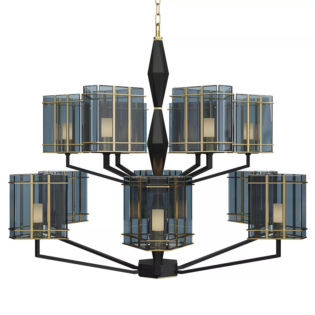 Officina Luce TOP GLASS CHANDELIER Low-poly 3D model