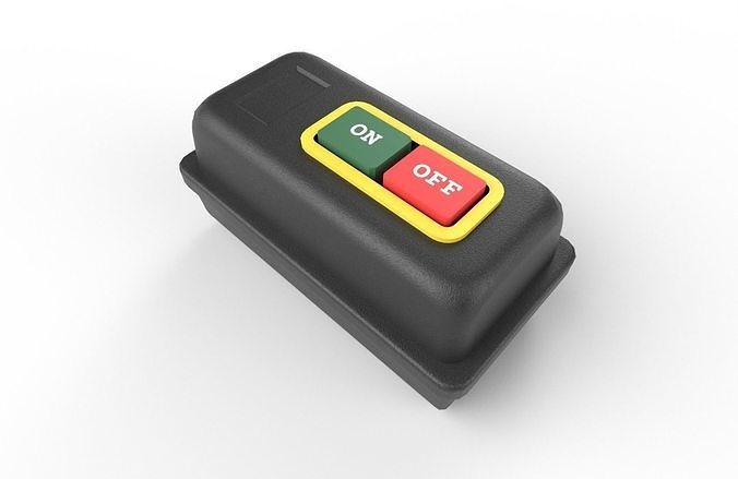 Power Switch M8 Low-poly 3D model