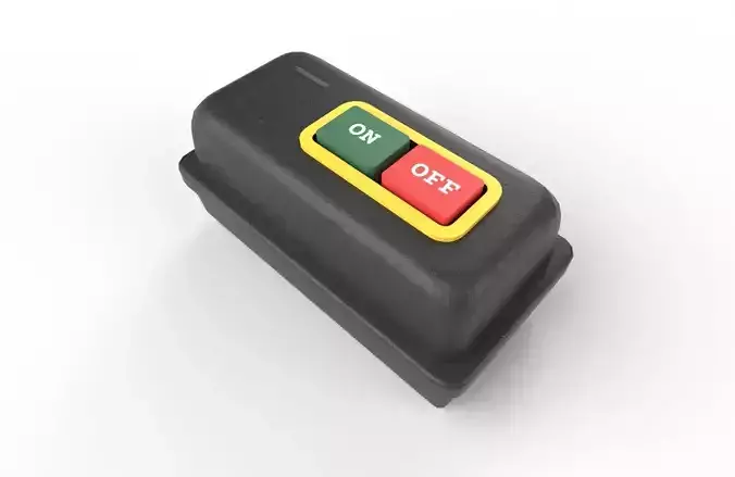 Power Switch M8 Low-poly 3D model