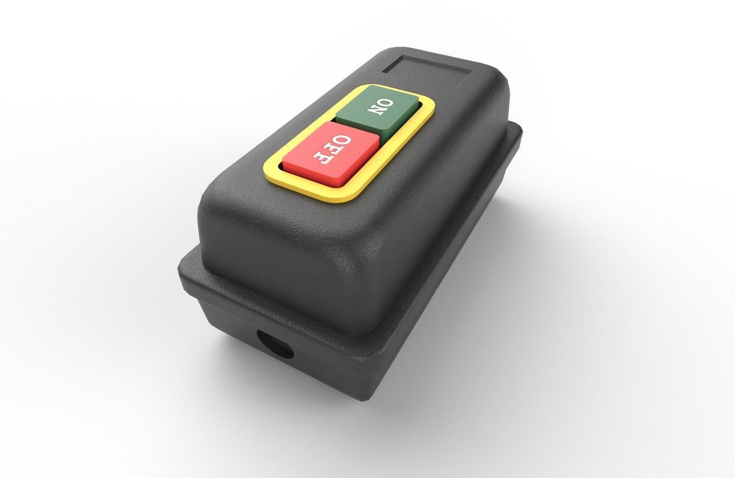 Power Switch M8 Low-poly 3D model_4