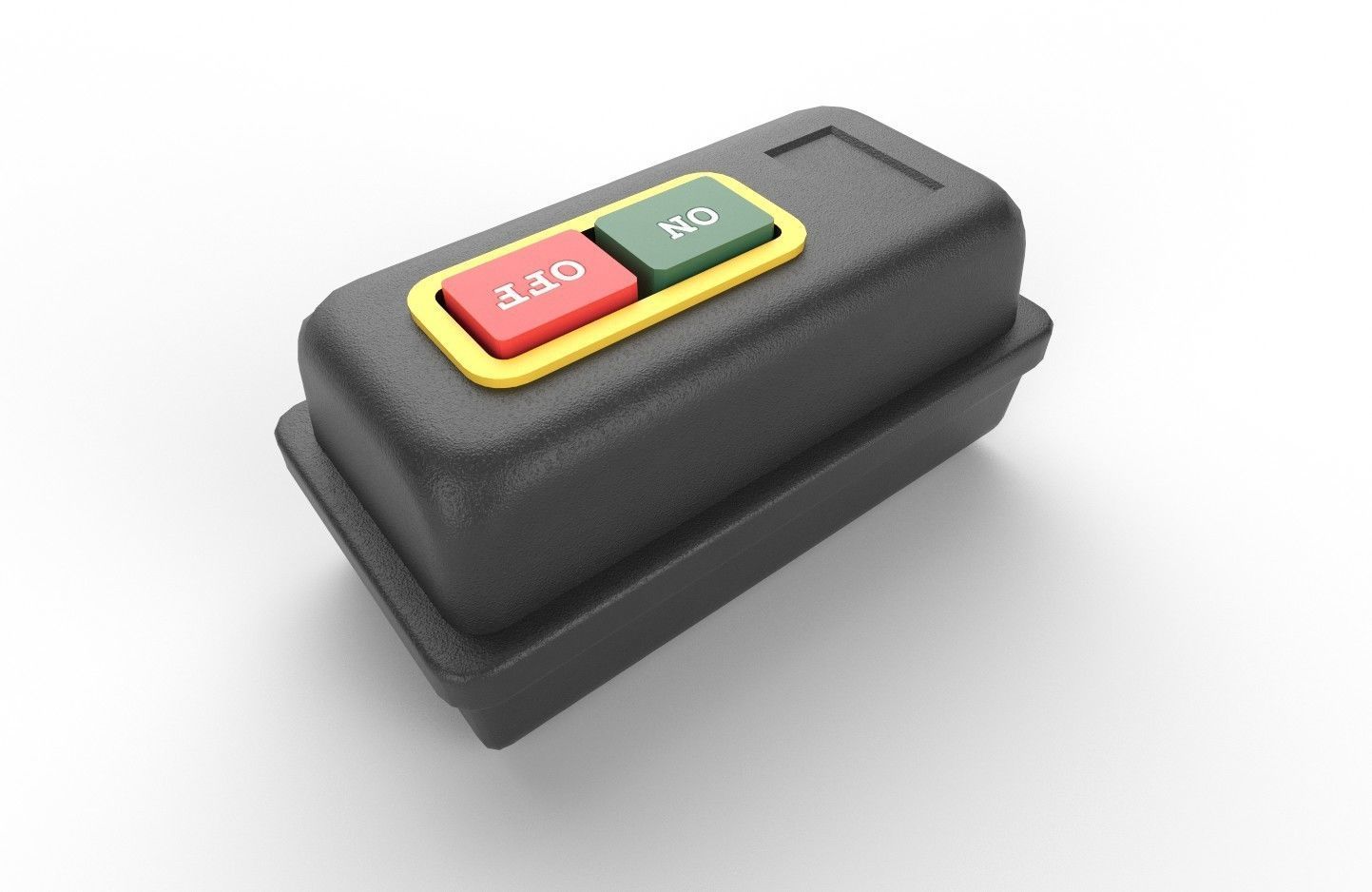 Power Switch M8 Low-poly 3D model_21