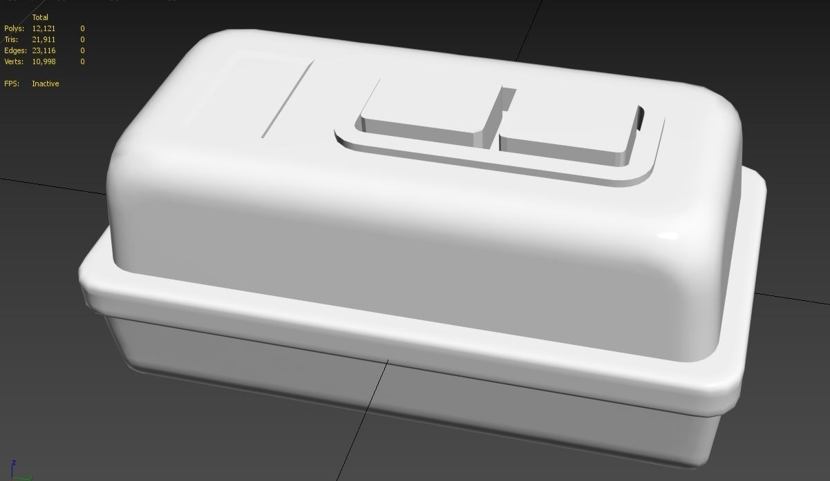 Power Switch M8 Low-poly 3D model_27