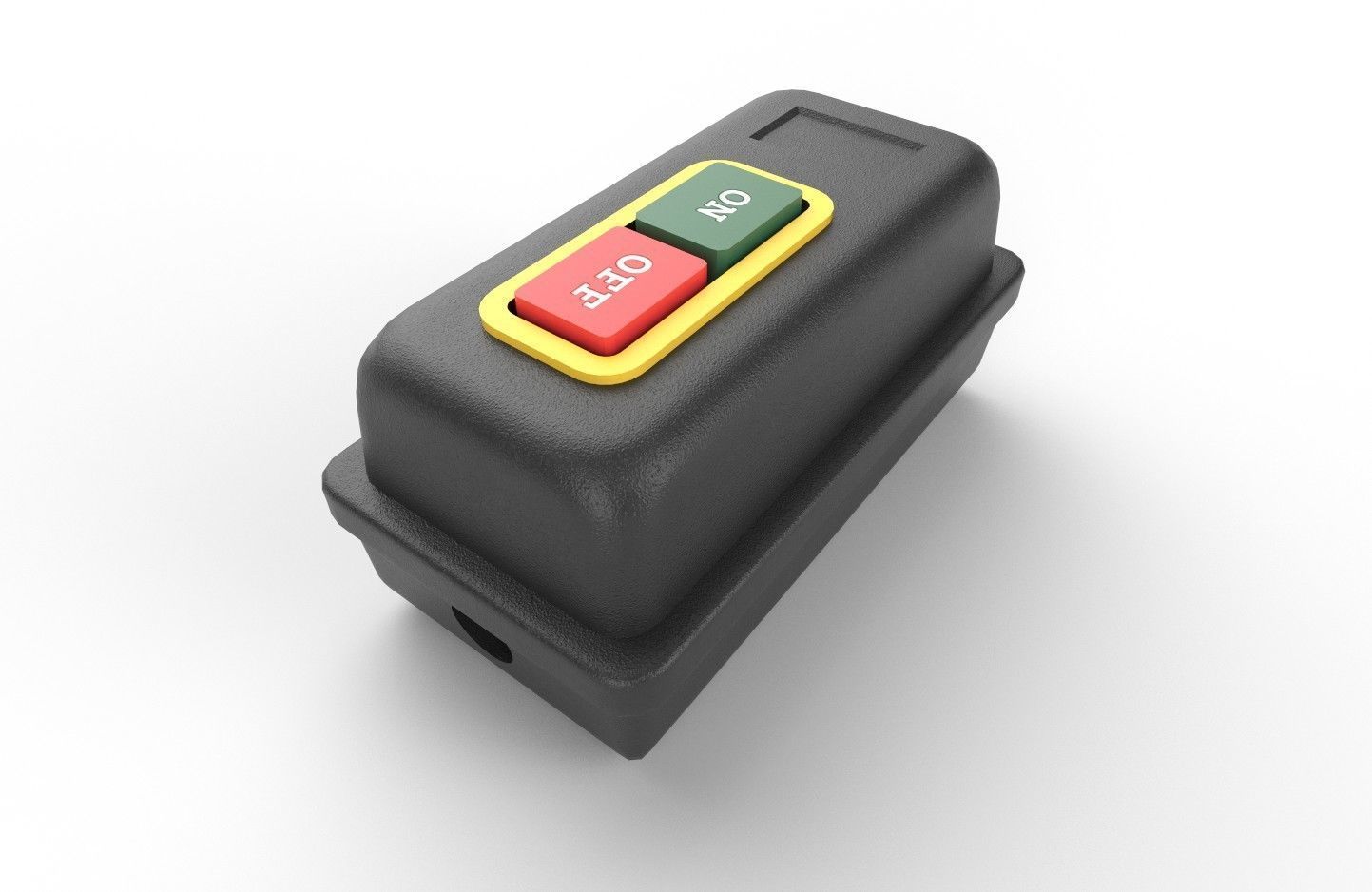 Power Switch M8 Low-poly 3D model_5