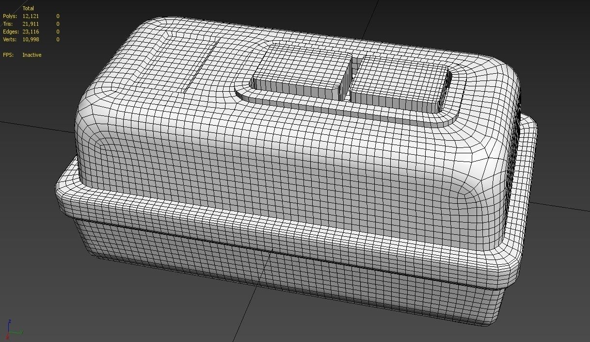 Power Switch M8 Low-poly 3D model_12