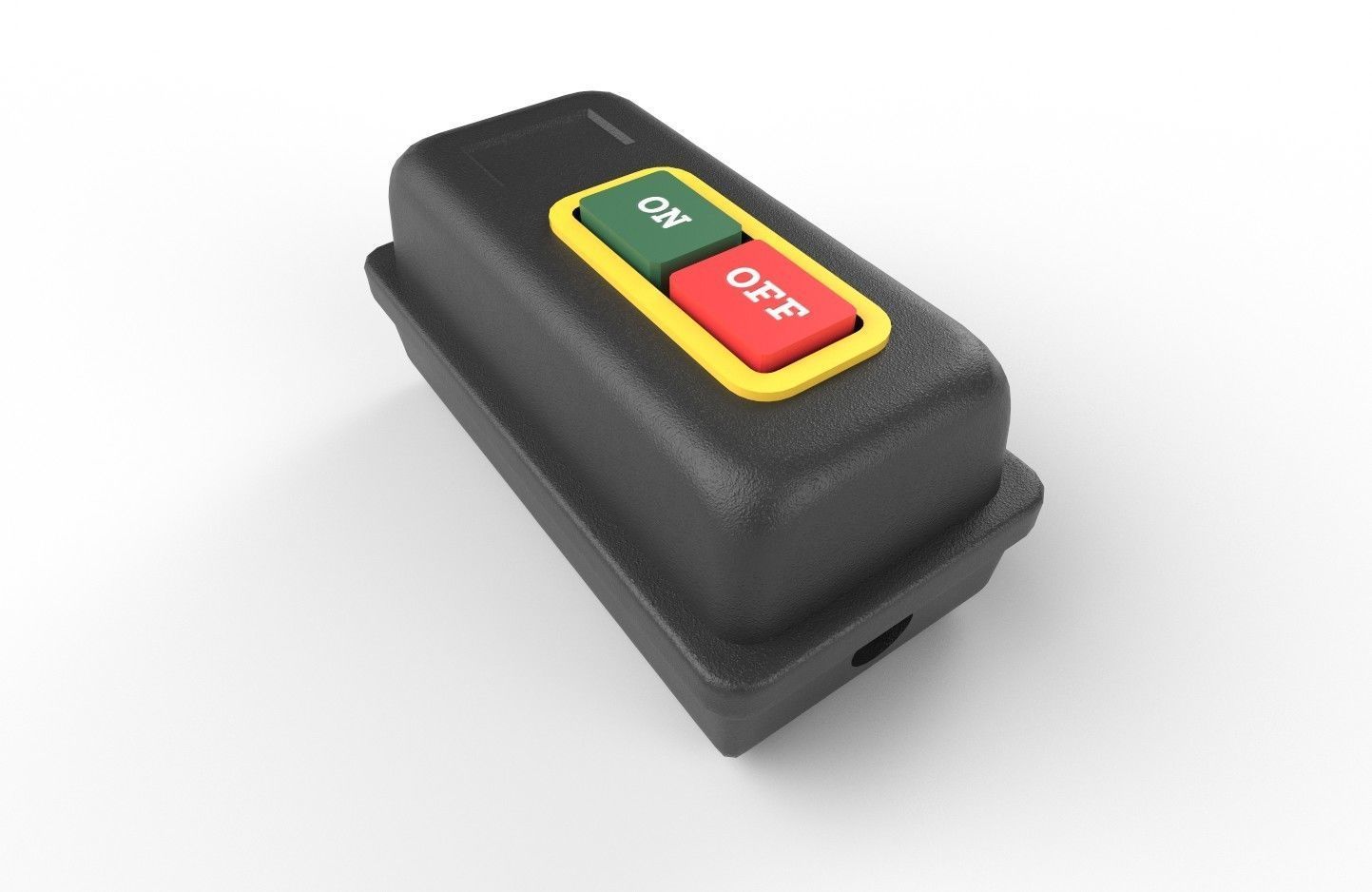 Power Switch M8 Low-poly 3D model_1