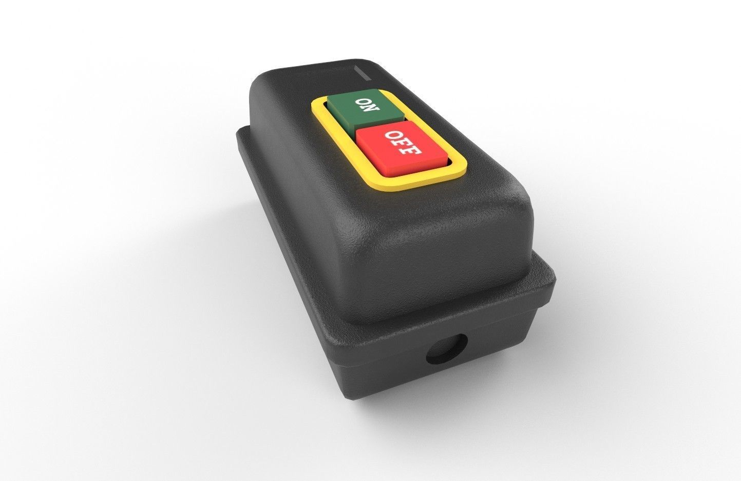 Power Switch M8 Low-poly 3D model_2