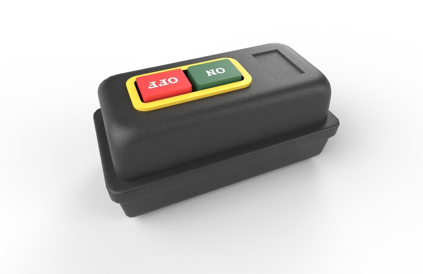 Power Switch M8 Low-poly 3D model_7