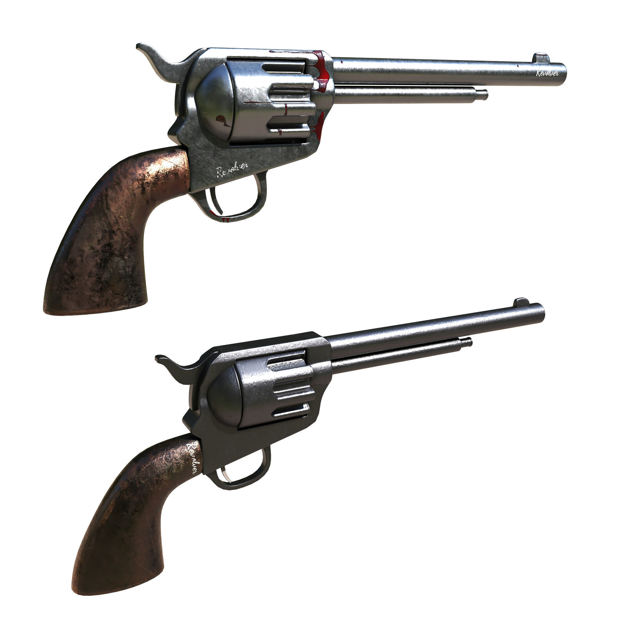 revolver v2 3D model | CGTrader
