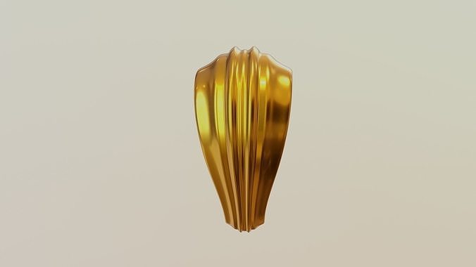 Fluted 3mm pendant bail 3D print model