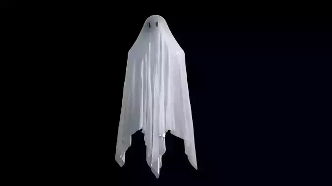 High Poly Ghost Model 3