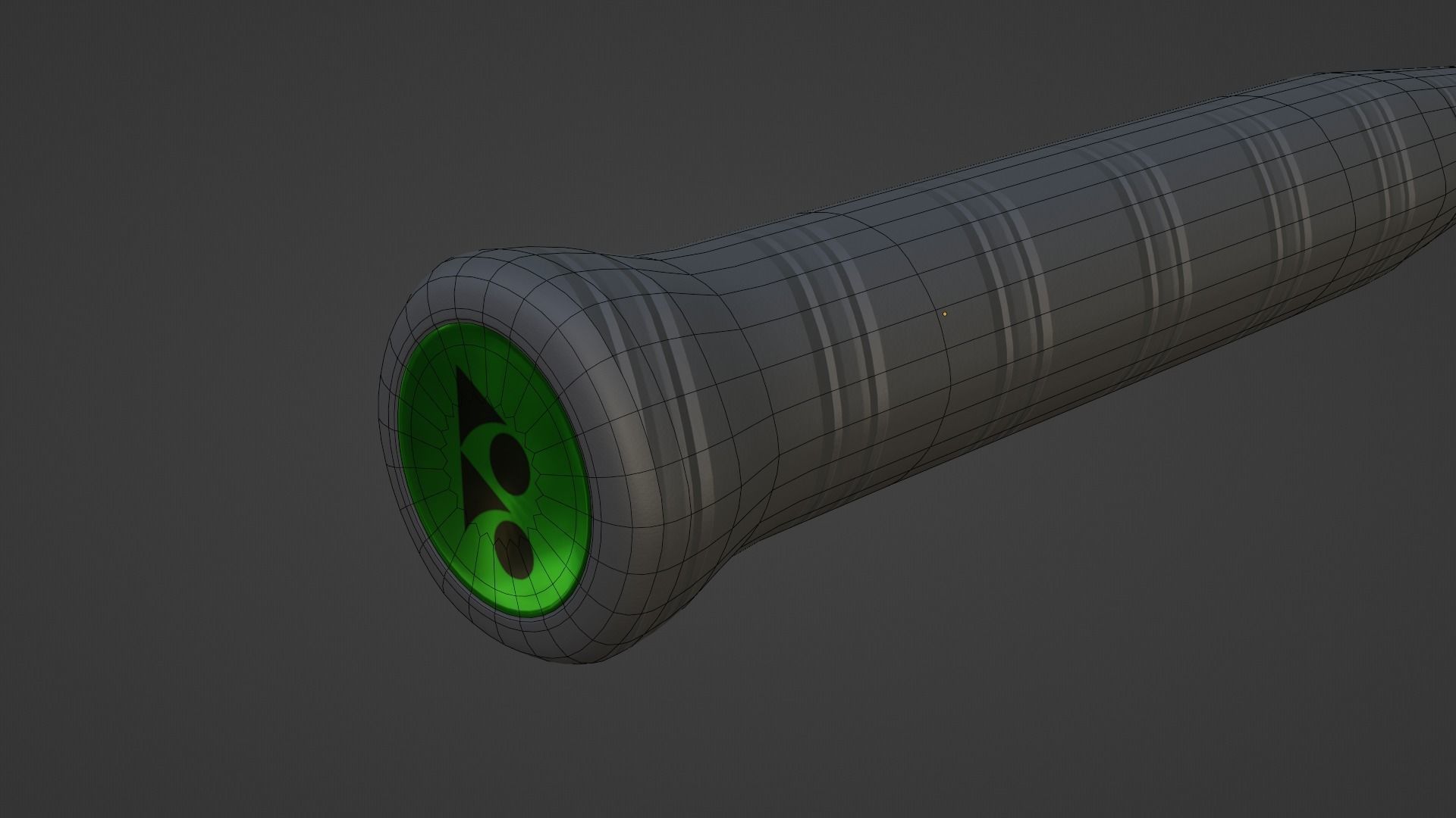 Badminton Racket 3D model_4