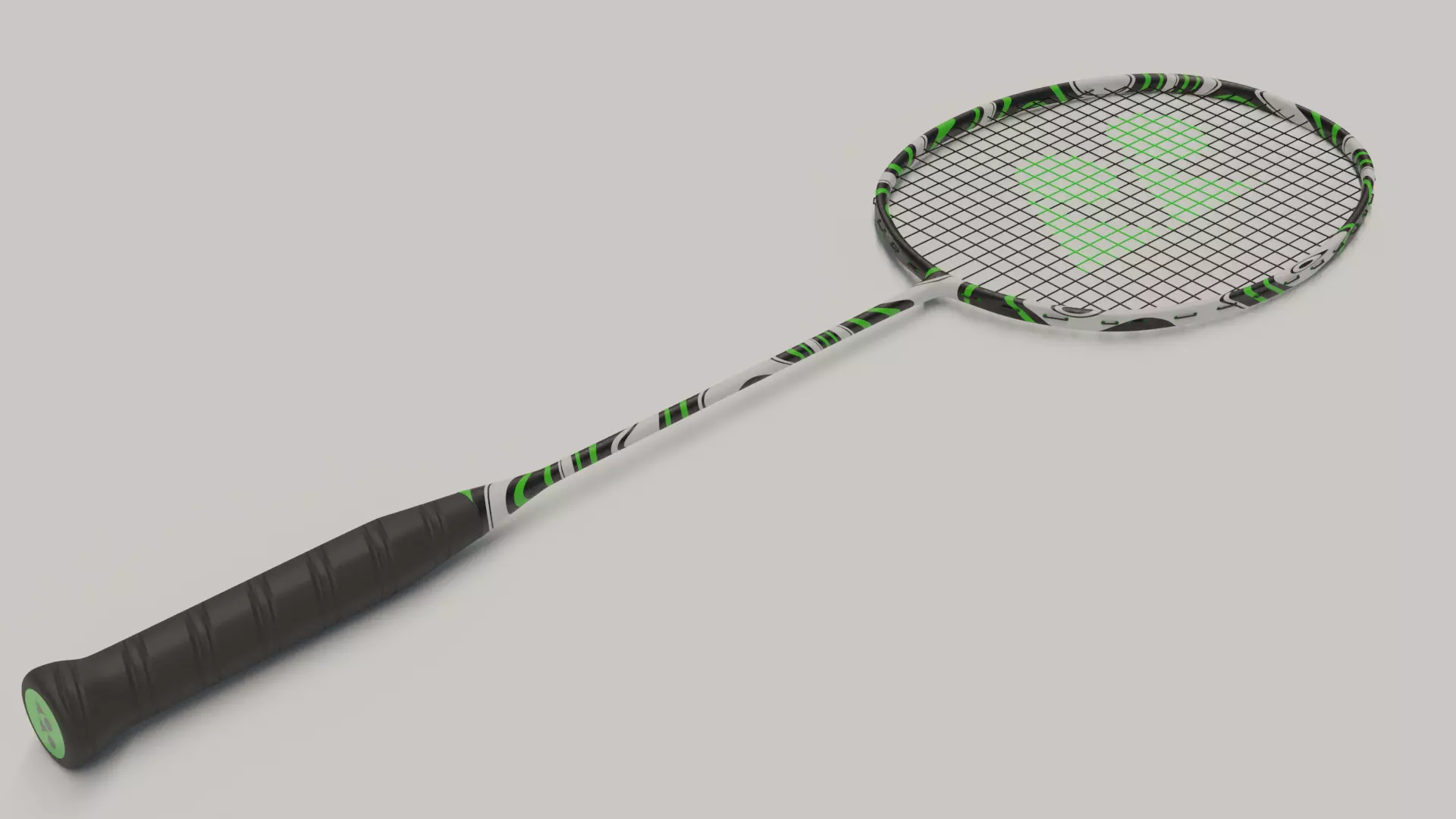 Badminton Racket 3D model_0