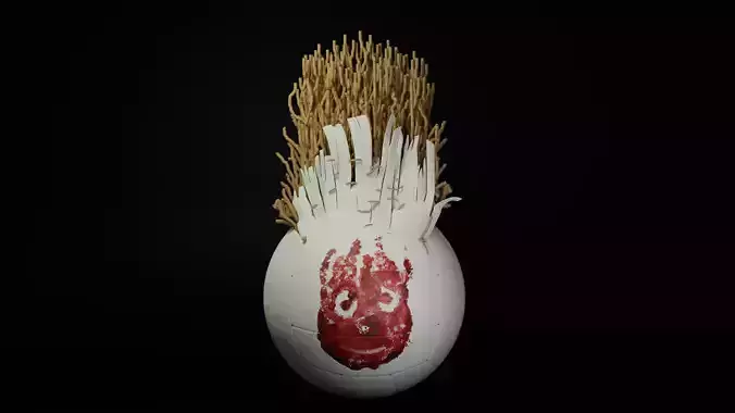 Wilson 3d Model egg with face