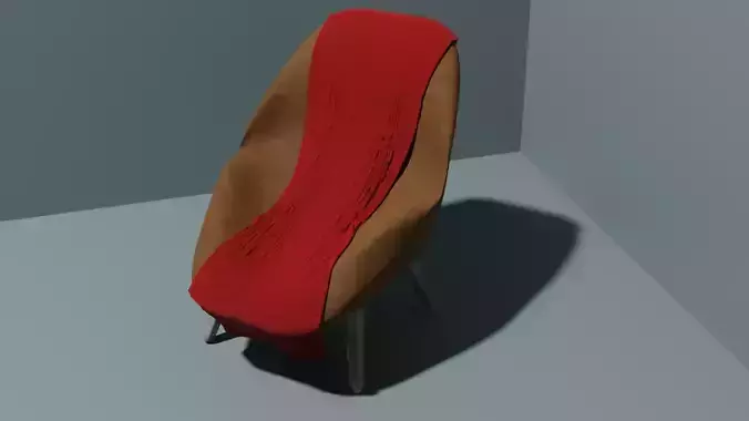 Background leather armchair