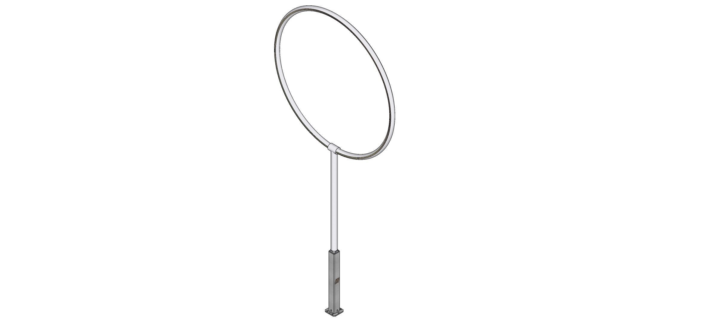 Sci-fi Monorail pole 002 Free 3D model_5