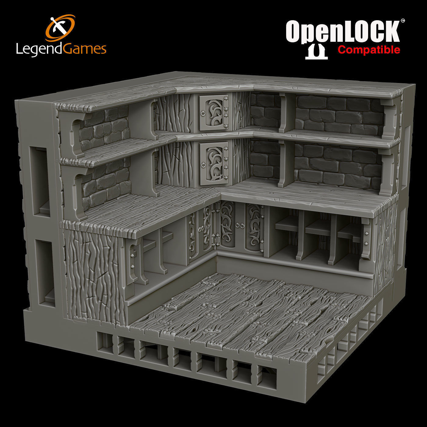 LegendGames OpenLOCK Tavern Set 3D print model_4