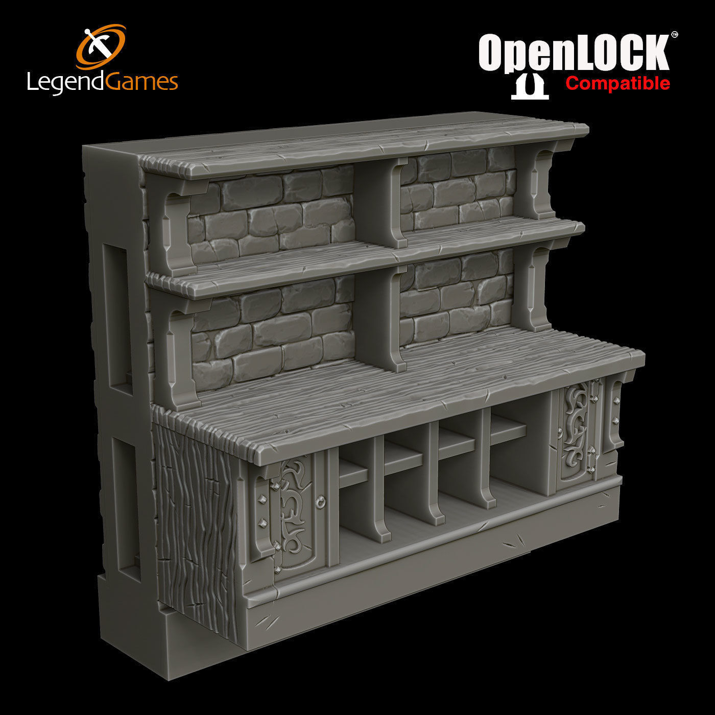 LegendGames OpenLOCK Tavern Set 3D print model_3