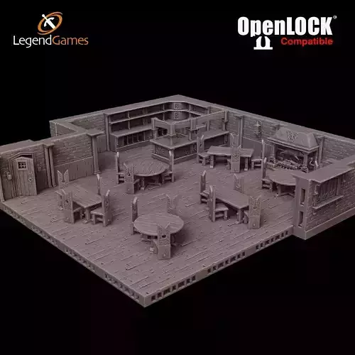 LegendGames OpenLOCK Tavern Set 3D print model