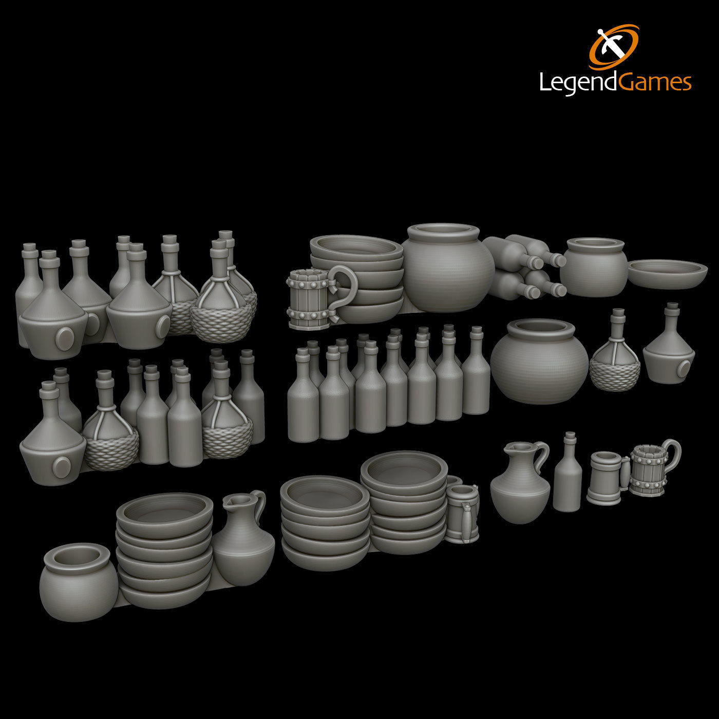 LegendGames OpenLOCK Tavern Set 3D print model_19